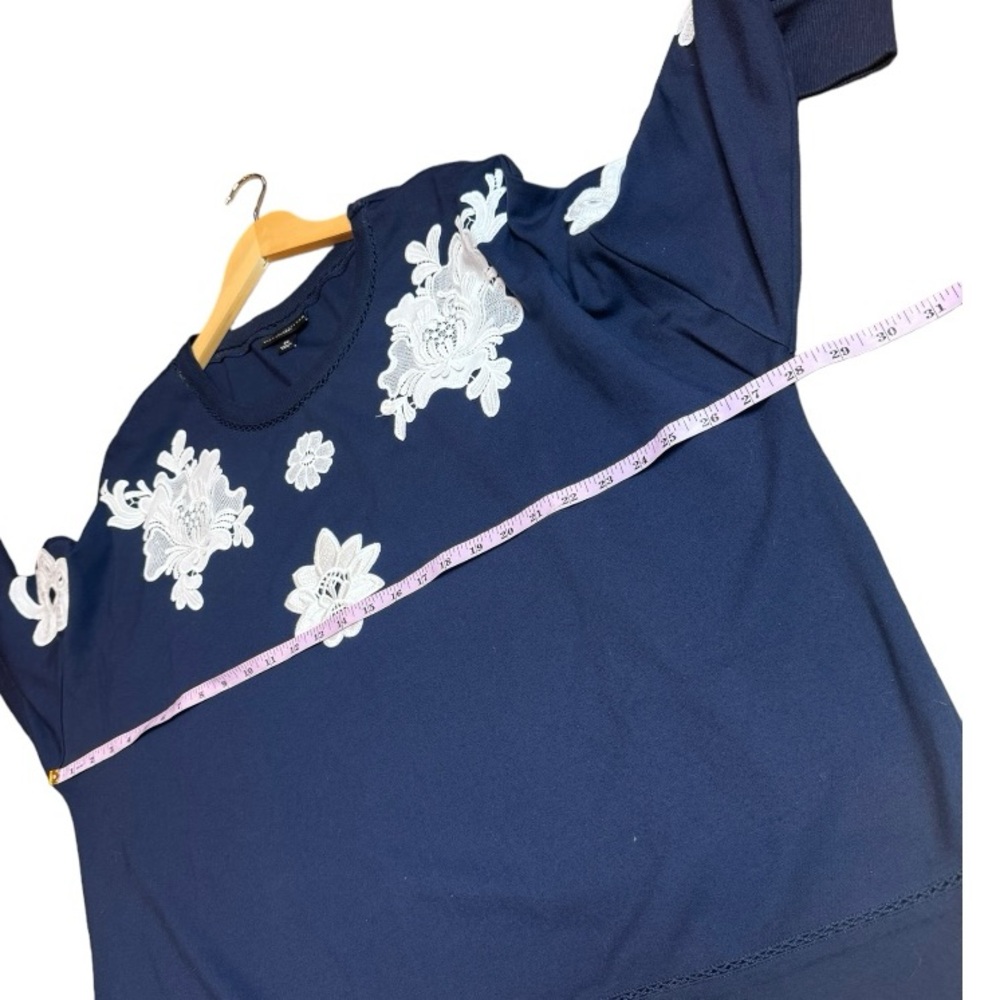 Victoria Beckham for Target Floral Lace Appliqué Top size 2X - Picture 10 of 11